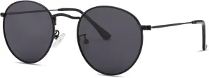Pro Acme Small Round Metal Polarized Sunglasses for Women Retro Designer Style