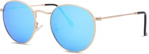 Pro Acme Small Round Metal Polarized Sunglasses for Women Retro Designer Style