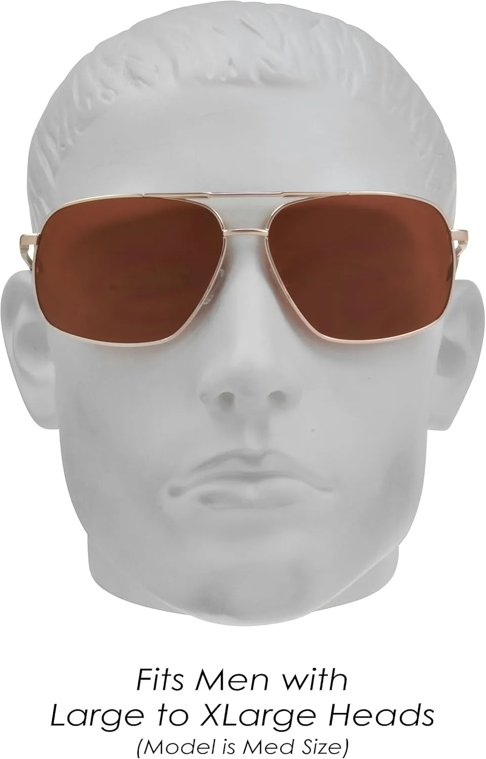 proSPORT Aviator Big & Tall Sunglass Mens Oversize Extra Large & Wide Fit Polarized Available