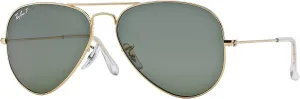 Ray-Ban RB3025 Metal Aviator Sunglasses   Vision Group Accessories Bundle