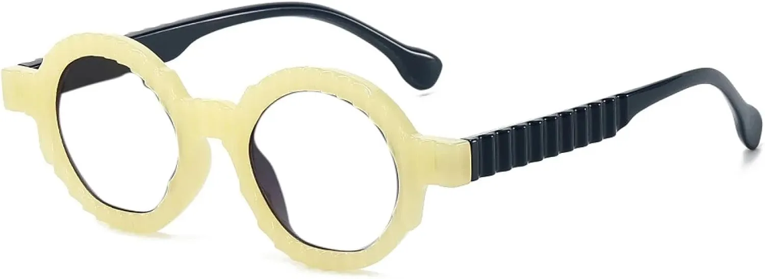 Round Casual Retro Glasses Frame Women Men Trendy
