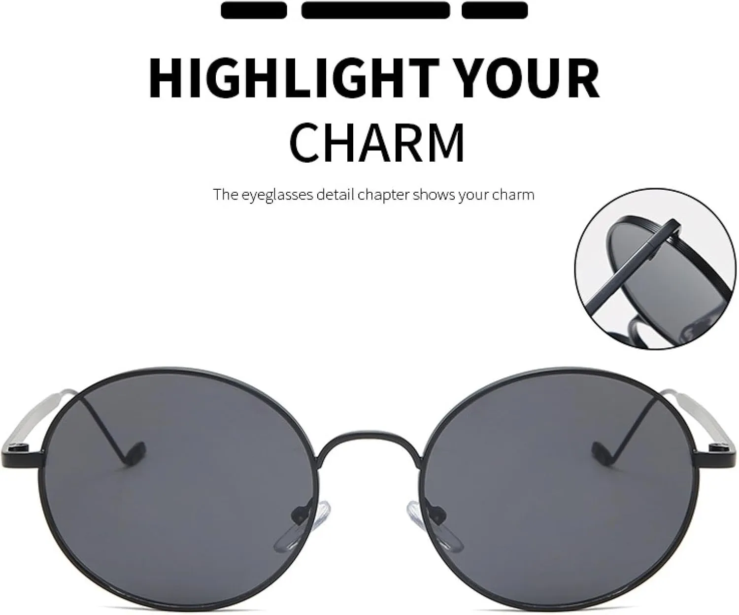 Round Steam Punk Vintage Sunglasses Men Women Fashion Uv400 Vintage