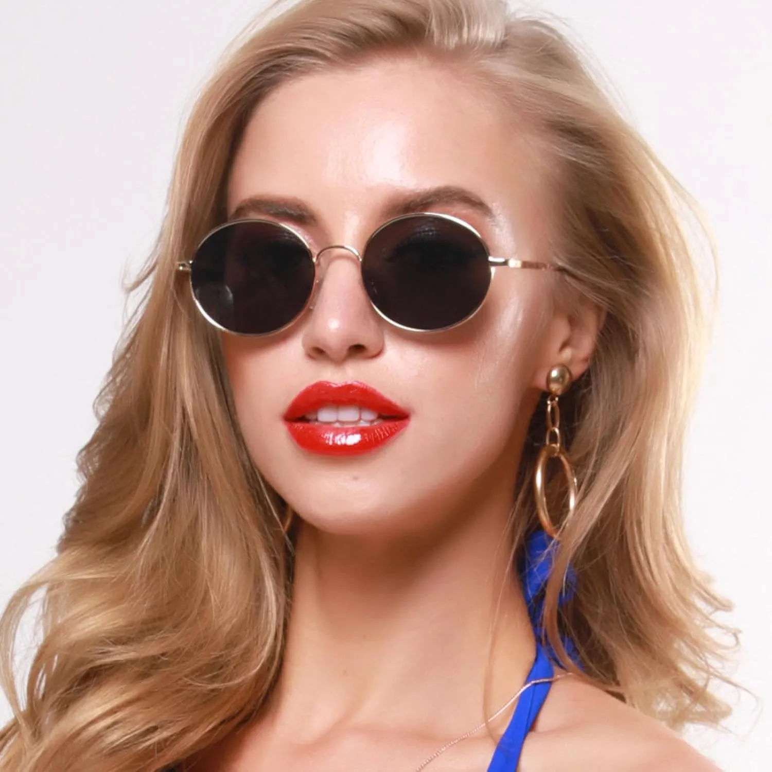 Round Steam Punk Vintage Sunglasses Men Women Fashion Uv400 Vintage