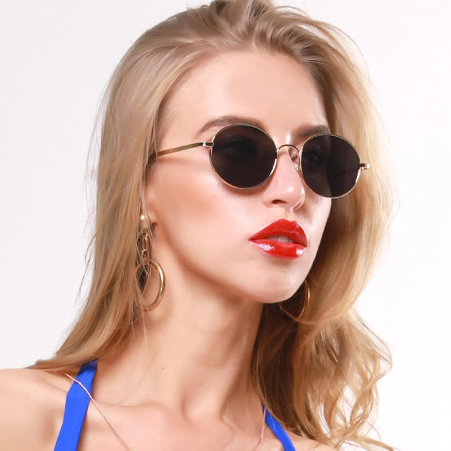 Round Steam Punk Vintage Sunglasses Men Women Fashion Uv400 Vintage