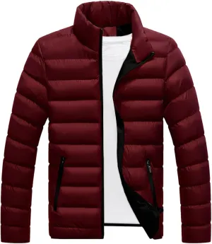 RTRDE Men's Puffer Jackets Packable Lightweight Water Resistant Down Alternative Jacket, M-2XL