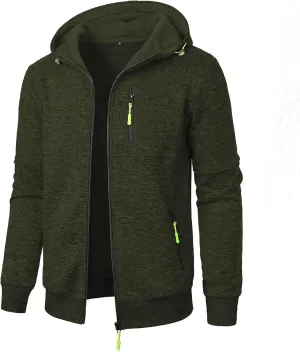 RTTUIOP Men'S Fashion Hoodies & Sweatshirts Warm Winter Jackets Zip Up Long Sleeve Casual Plain Lightweight Work Jackets