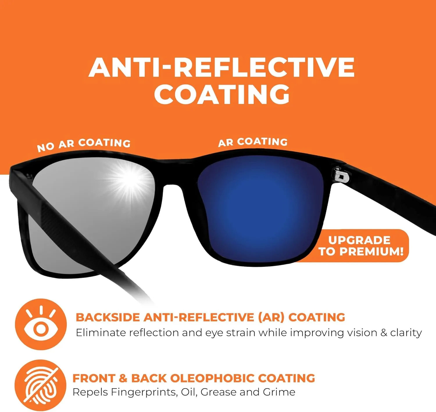 Seek Optics Replacement Sunglass Lenses for Ray Ban Aviator 3025 58mm - Replace Scratched Broken Lens in Existing Frames