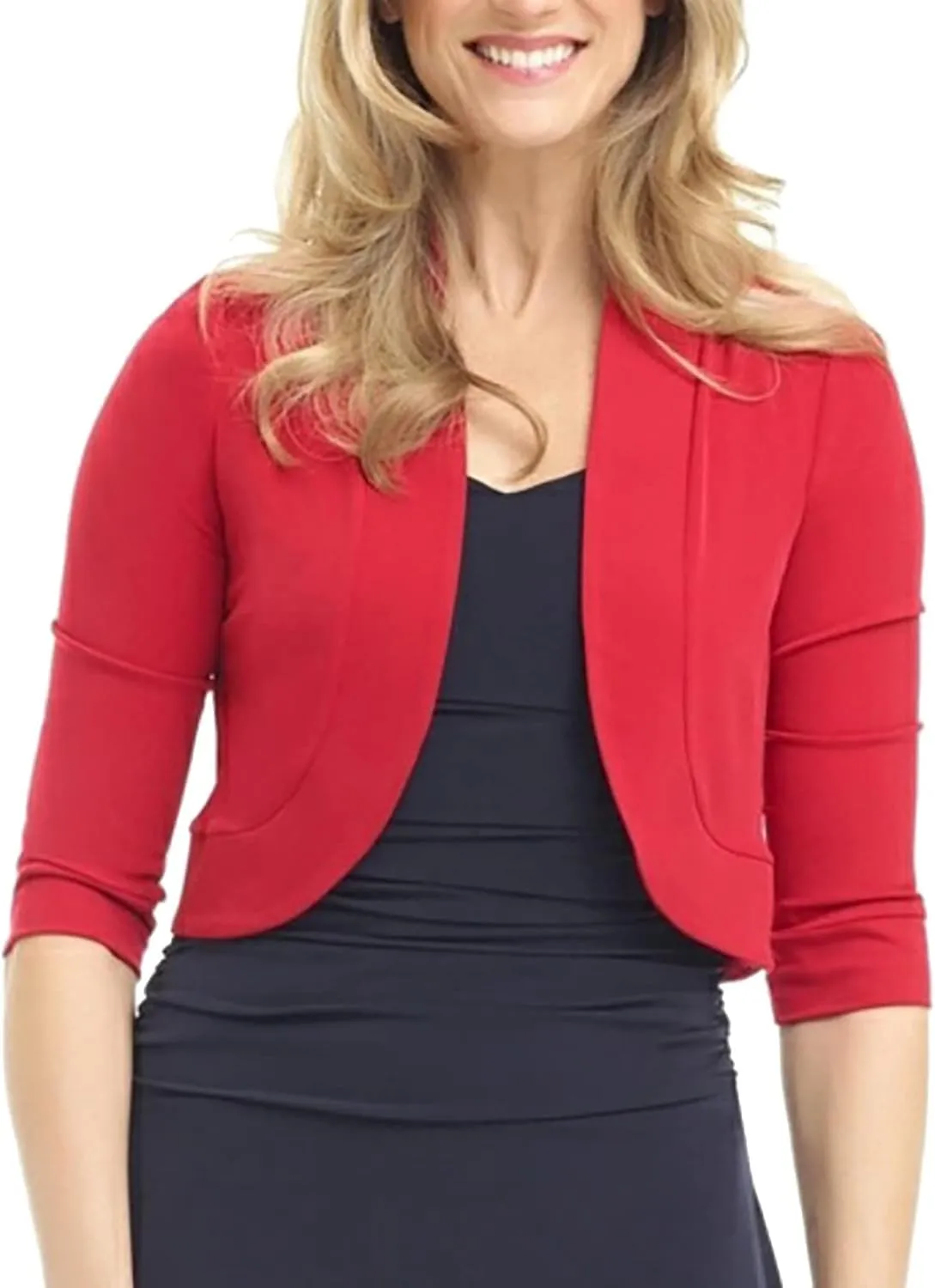 SHAOBGE Womens Jacket Coat Women's Summer Cardigan 3/4 Sleeve Cropped Cardigan Jacket Cardigan plus Size Women Winter