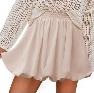 Skirt for Women Summer High Waist Ruffled Cute Going Out Skort Casual Fashion Solid Gym Yoga Workout Running Skirts