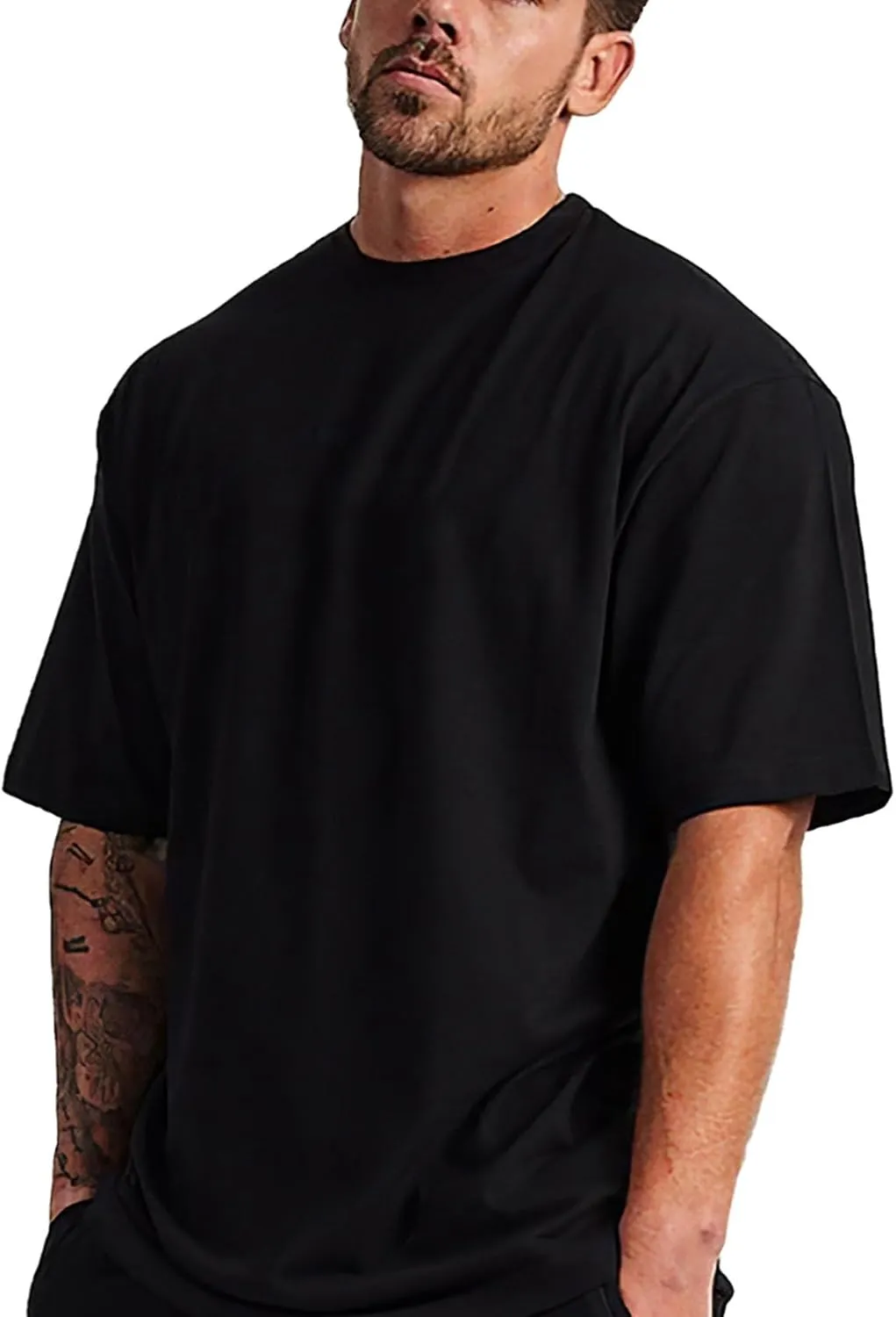 Skull Novelty T-Shirts Plus Size for Big and Tall Large T Shirts Cotton Black Top Tees 1X-6X
