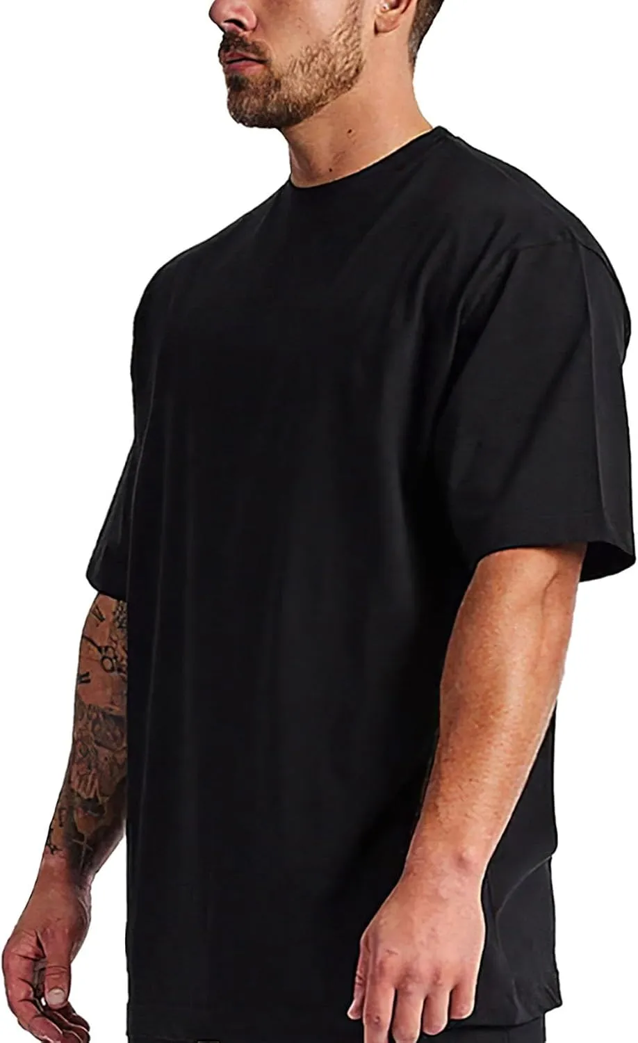 Skull Novelty T-Shirts Plus Size for Big and Tall Large T Shirts Cotton Black Top Tees 1X-6X