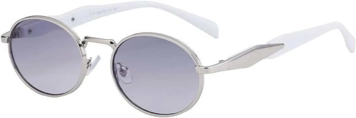 Small Frame Round Sun Glasses Women Luxury Vintage Metal Oval Sunglasses for Ladies Fashion Shades Eyewear