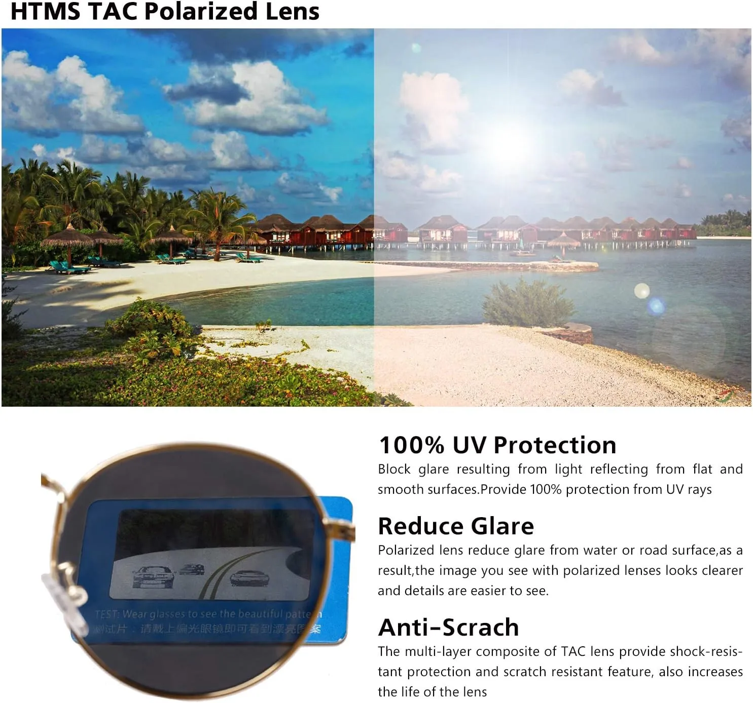 Small Round Polarized Sunglasses Retro Men Women Mirrored Lens Metal Frame Circle Sun Glasses Shades