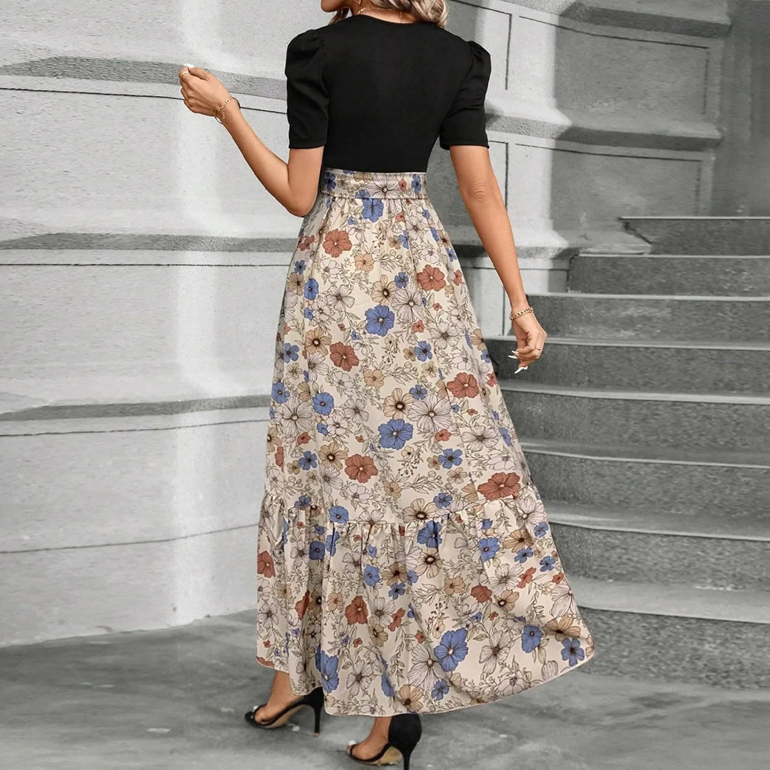 Spring Dresses for Women 2025,Summer Dress for Women A Line Wedding Guest Womens Easter Dresses Plus Size Formal