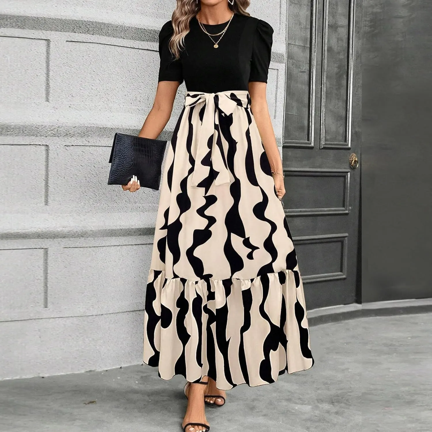 Spring Dresses for Women 2025,Summer Dress for Women A Line Wedding Guest Womens Easter Dresses Plus Size Formal