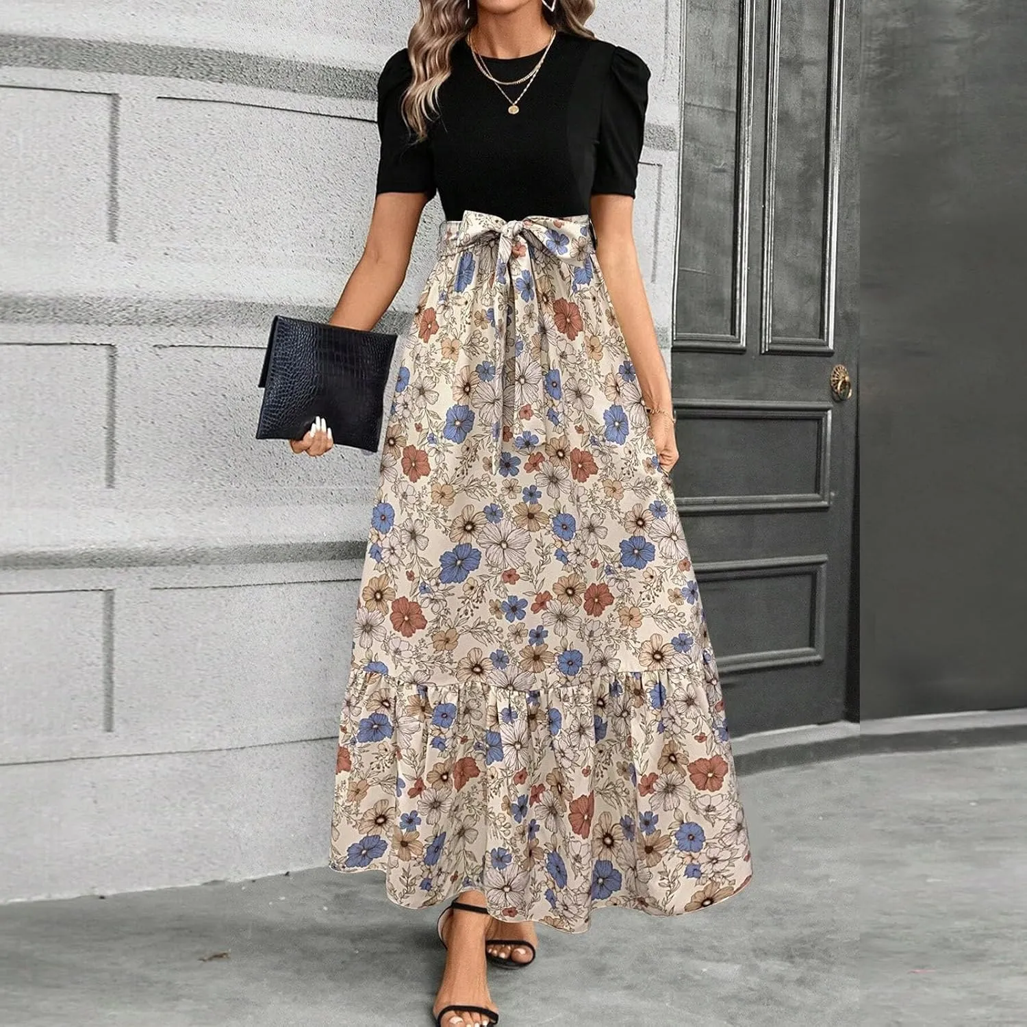 Spring Dresses for Women,Summer Dress for Women 2025 Plus Size Formal Wedding Guest A Line Womens Easter Dresses