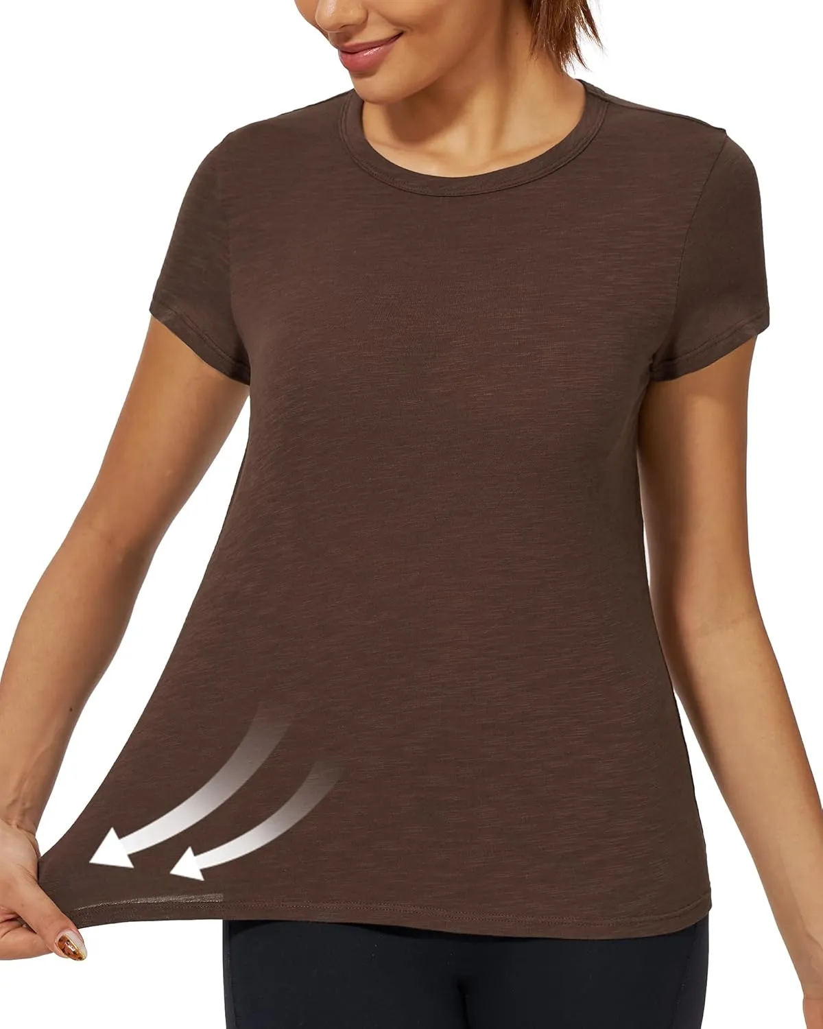 Stelle Womens Modal Soft Crewneck Short Sleeve T Shirts Summer Casual Basic Tops Tees