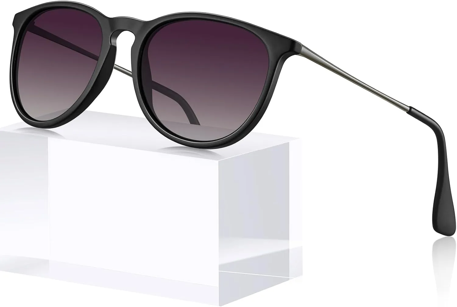 STGATN Vintage Round Sunglasses for Women Polarized UV Protection, Trendy Retro Designer Style ST028