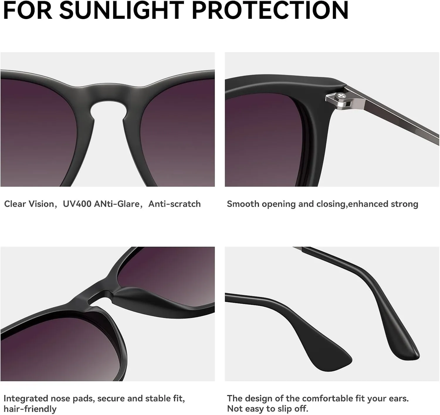 STGATN Vintage Round Sunglasses for Women Polarized UV Protection, Trendy Retro Designer Style ST028
