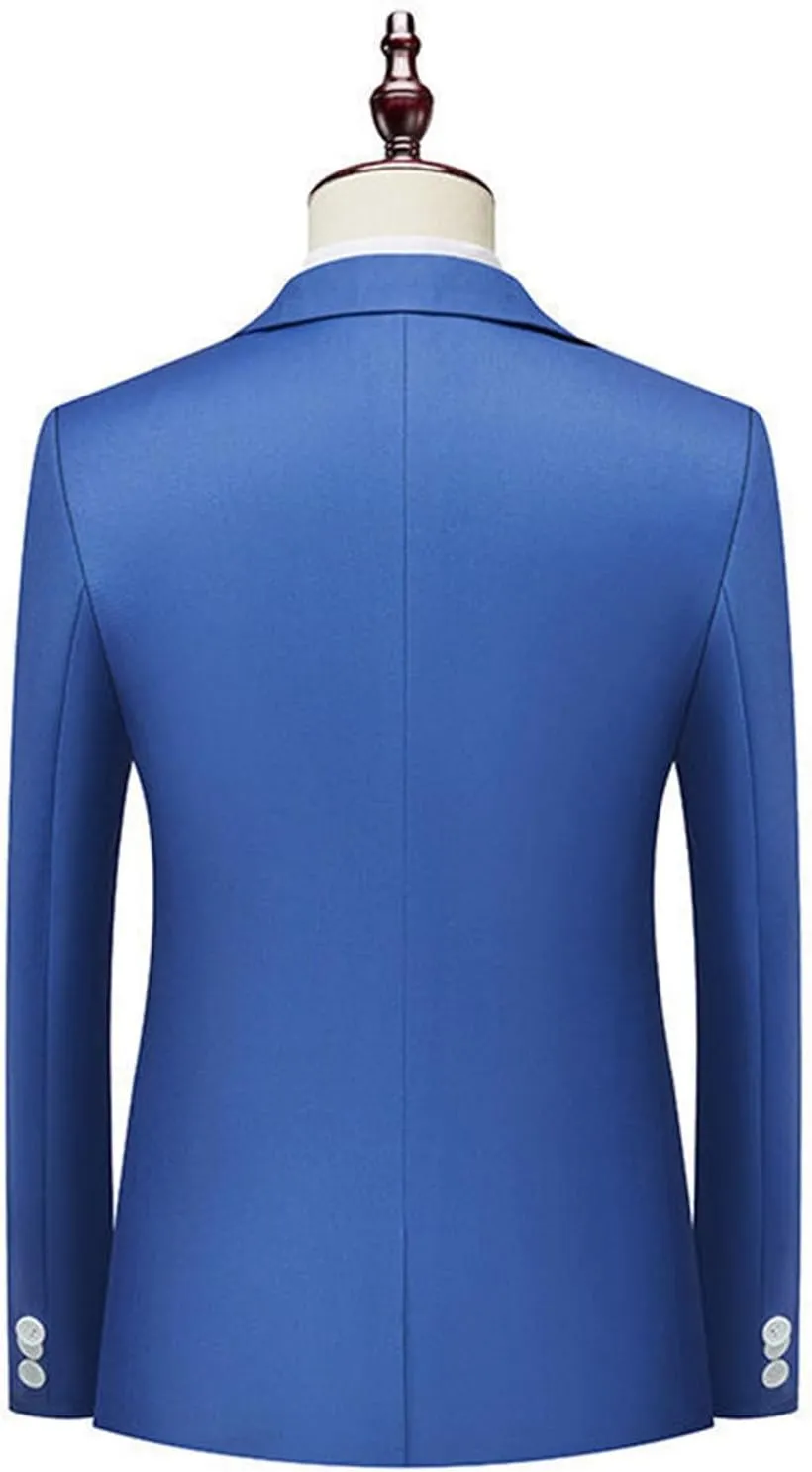 Suit Jacket for Mens Slim Fit Formal Blazer Jackets Long Sleeve Work Sport Coat Notch Neck Wedding Prom Jackets
