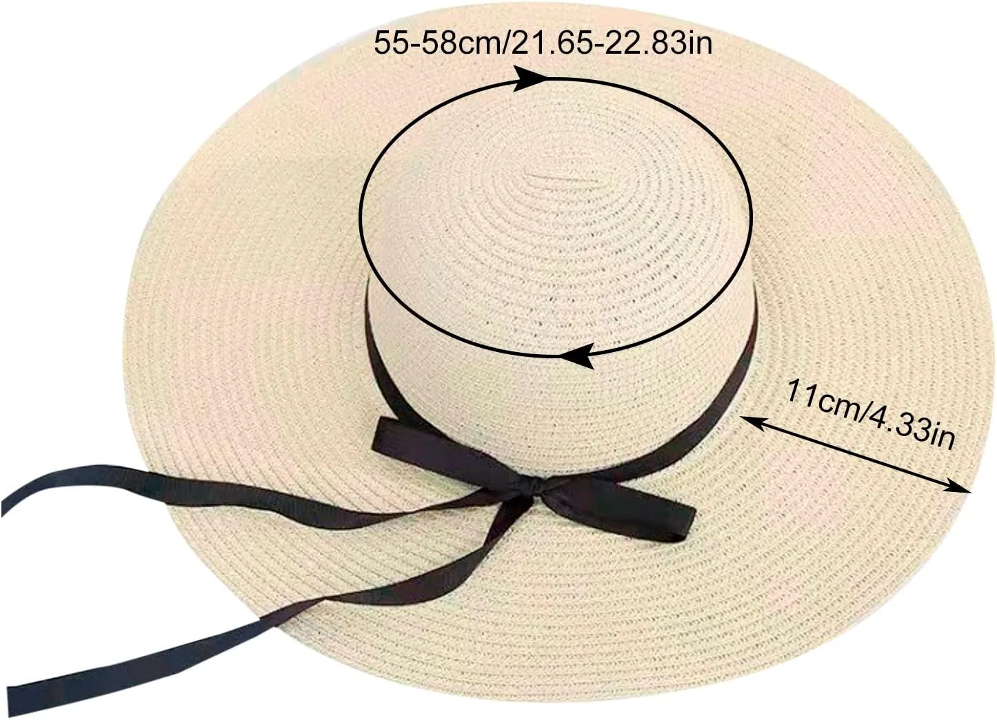 Summer Sun Hats for Women Wide Brim Panama Fedora Beach Hat UPF 50  Visor Baseball Cap s Birthday Easter