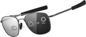 SUNGAIT Men's Military Style Polarized Pilot Aviator Sunglasses Bayonet Temples