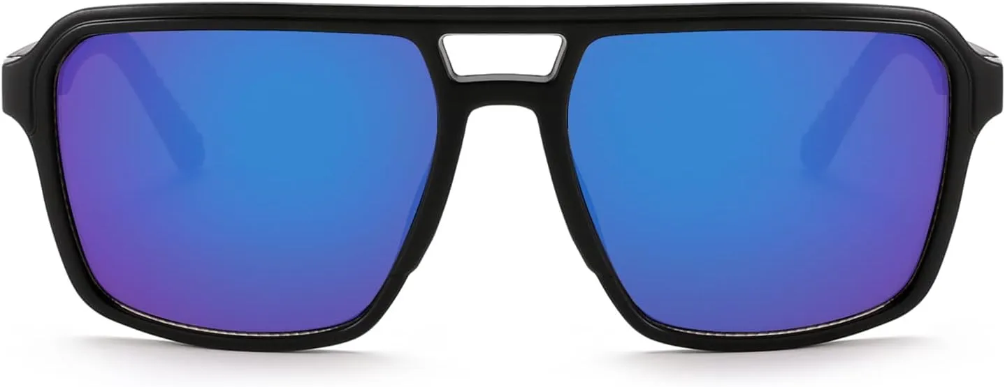 Sunglasses Men Aviator Sunglasses for Mens and Womens,Black Retro Sun Glasses Driving Cycling UV400 Protection