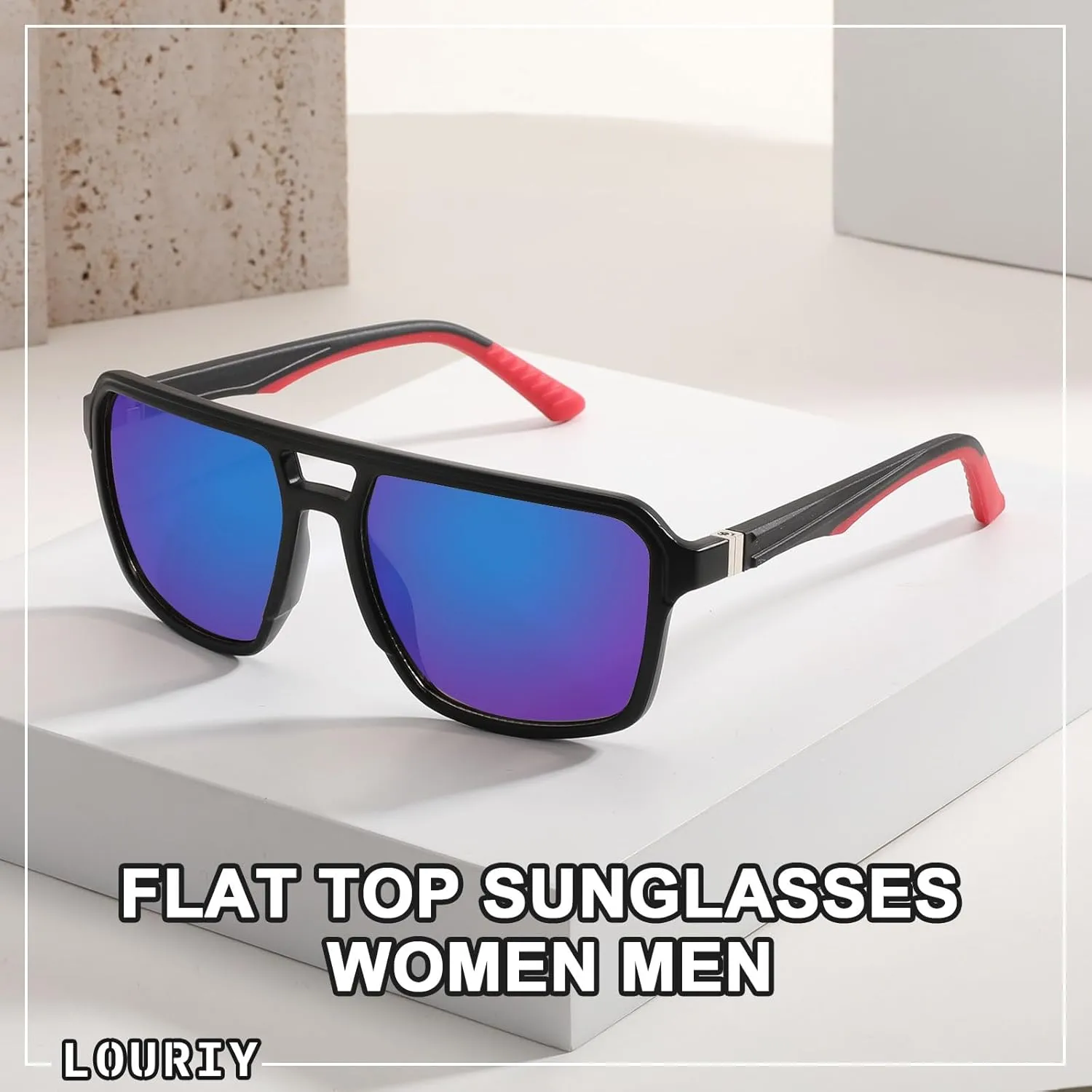 Sunglasses Men Aviator Sunglasses for Mens and Womens,Black Retro Sun Glasses Driving Cycling UV400 Protection