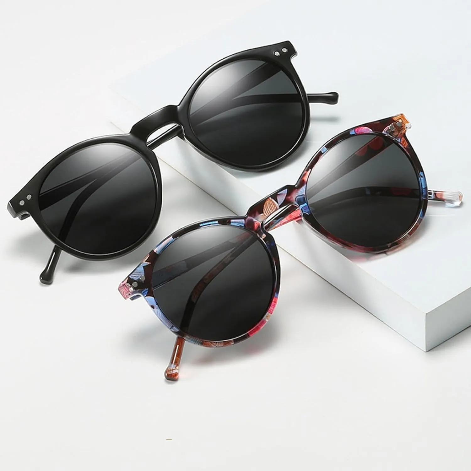 Sunglasses Men Women Retro Round Sun Glasses Vintage Male Female Goggles Uv400