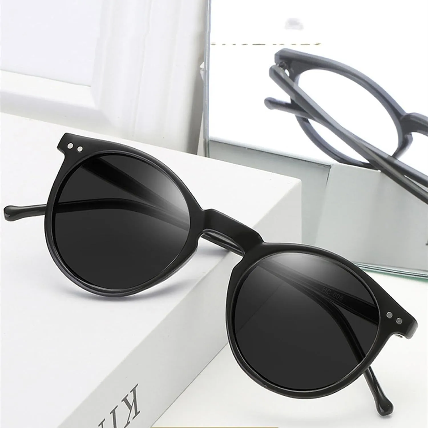 Sunglasses Men Women Retro Round Sun Glasses Vintage Male Female Goggles Uv400
