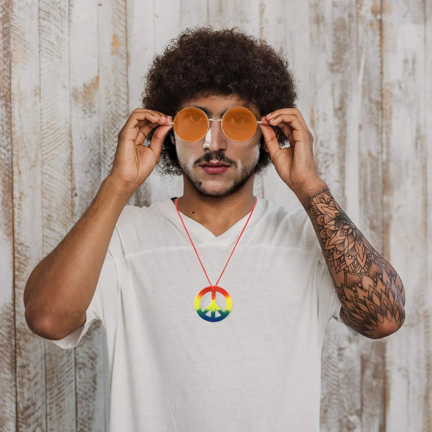 SunnyPro Big Round Sunglasses Retro Circle Tinted Lens Glasses UV400 Protection