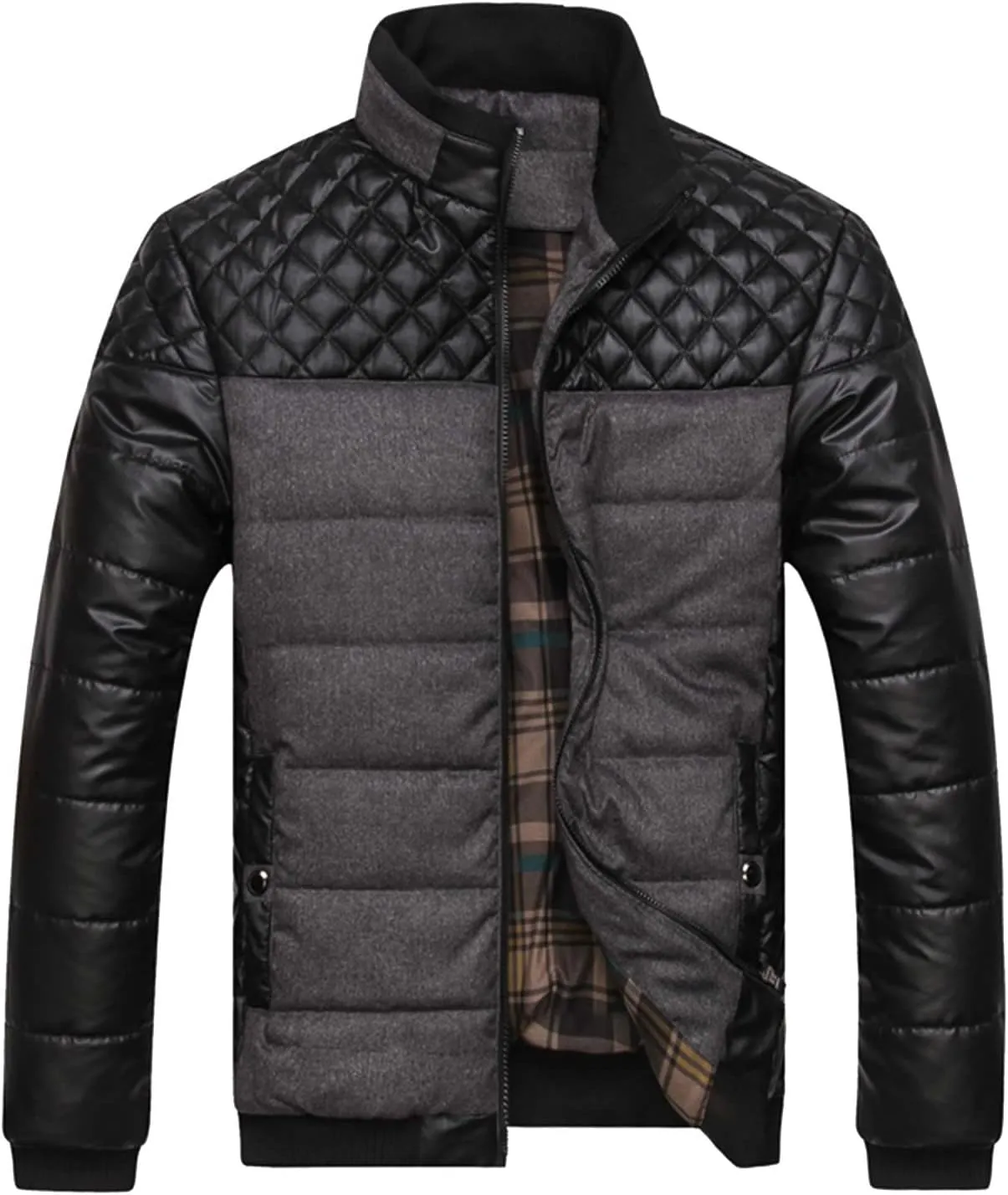 Today Prime Big Deal on Olive Green Jacket Mens Suede Winter Coats for Men Linen Jacket Men Summer Mens Utility Jacket Washed Cotton Jacket Men