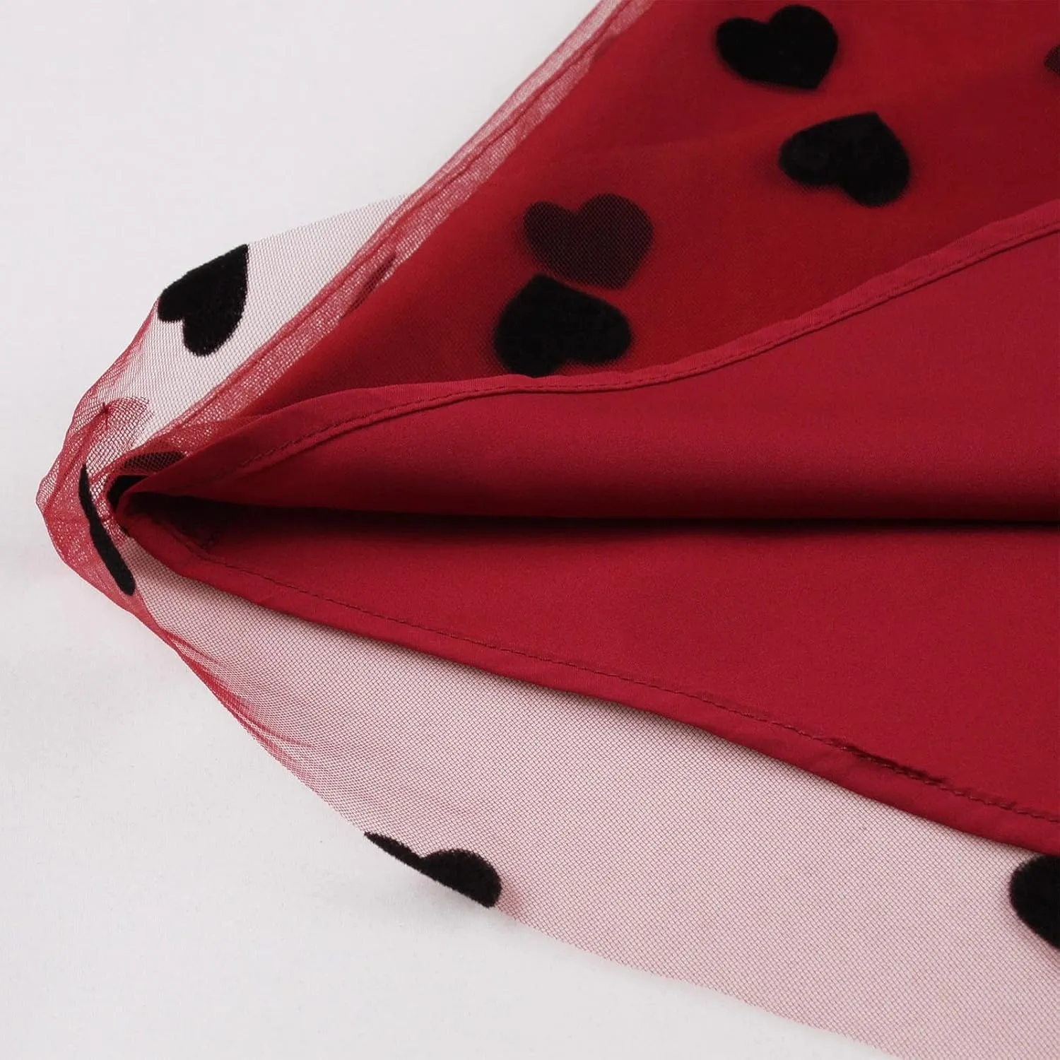 Tulle Maxi Skirt for Women Heart Print Mesh A Line High Waist Flowy Skirts Romantic Party Outfit