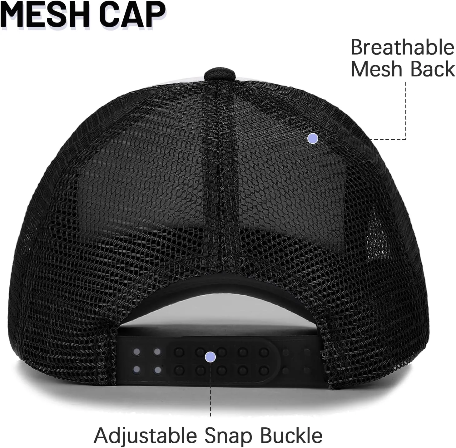 Ultrafun 10 Pack Trucker Hat Mesh Sublimation Blank Hats Adjustable Baseball Caps Hats for Men Women