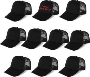 Ultrafun 10 Pack Trucker Hat Mesh Sublimation Blank Hats Adjustable Baseball Caps Hats for Men Women