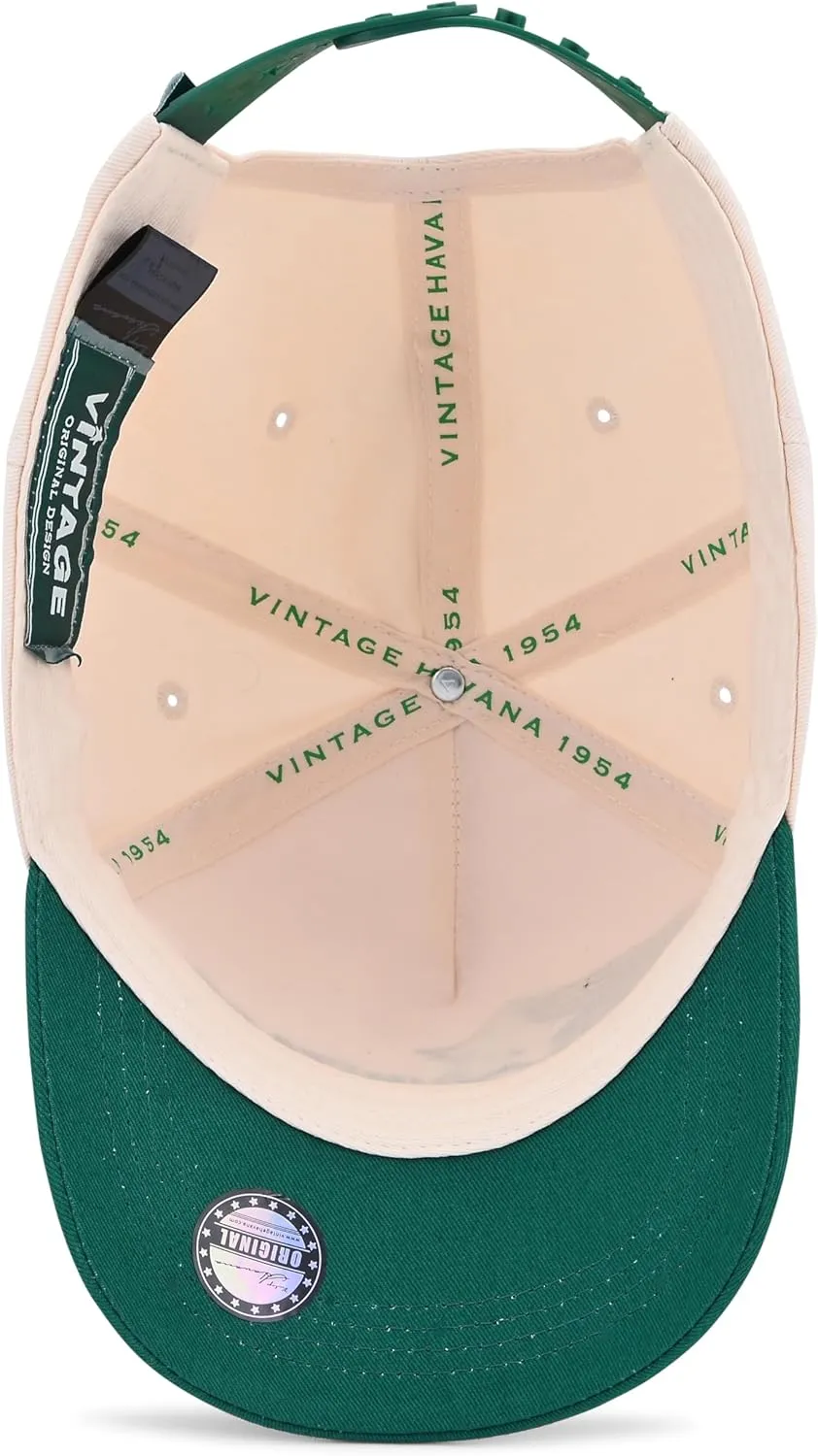 Vintage Havana Trucker Hats Women & Men | Western Retro Snapback Hat | Cute Trendy Fashion Baseball Cap | Tan Green Brown Red