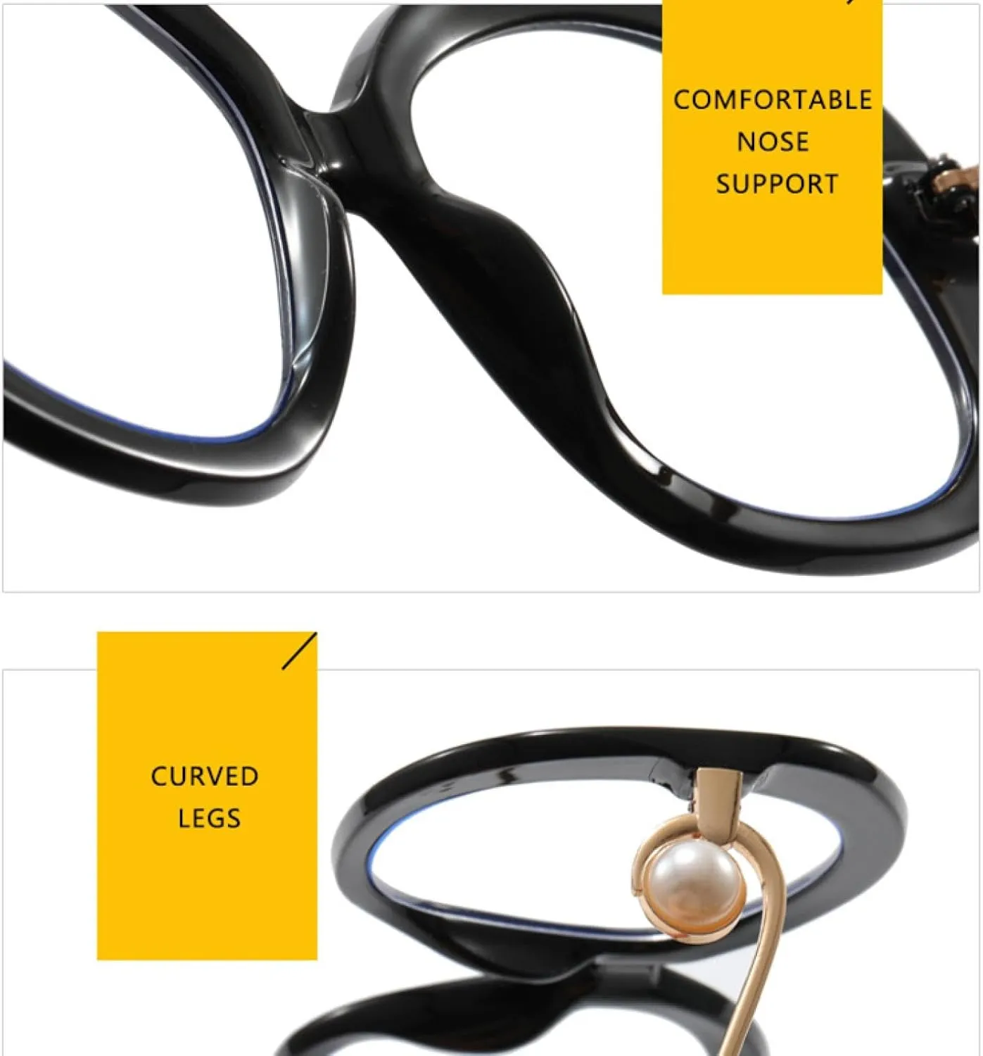Vintage Round Women Luxury Sunglasses Fashion Pearl Glasses Frames Uv400 Female Spectacles
