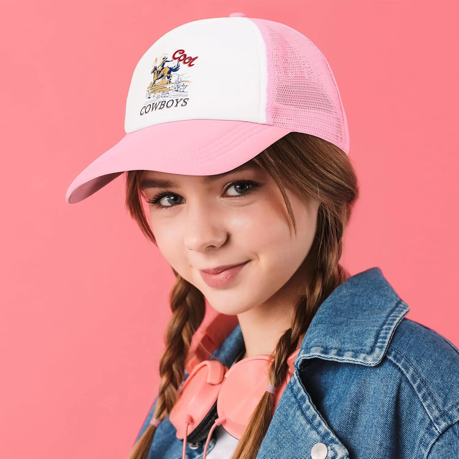 Vintage Trucker Hats Men Women Funny Cute Cowboys Trucker Hats Country Caps Adjustable Snapback Retro Trendy