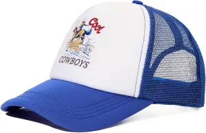 Vintage Trucker Hats Men Women Funny Cute Cowboys Trucker Hats Country Caps Adjustable Snapback Retro Trendy