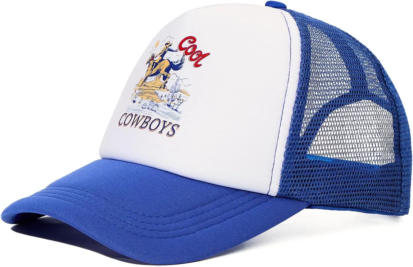 Vintage Trucker Hats Men Women Funny Cute Cowboys Trucker Hats Country Caps Adjustable Snapback Retro Trendy