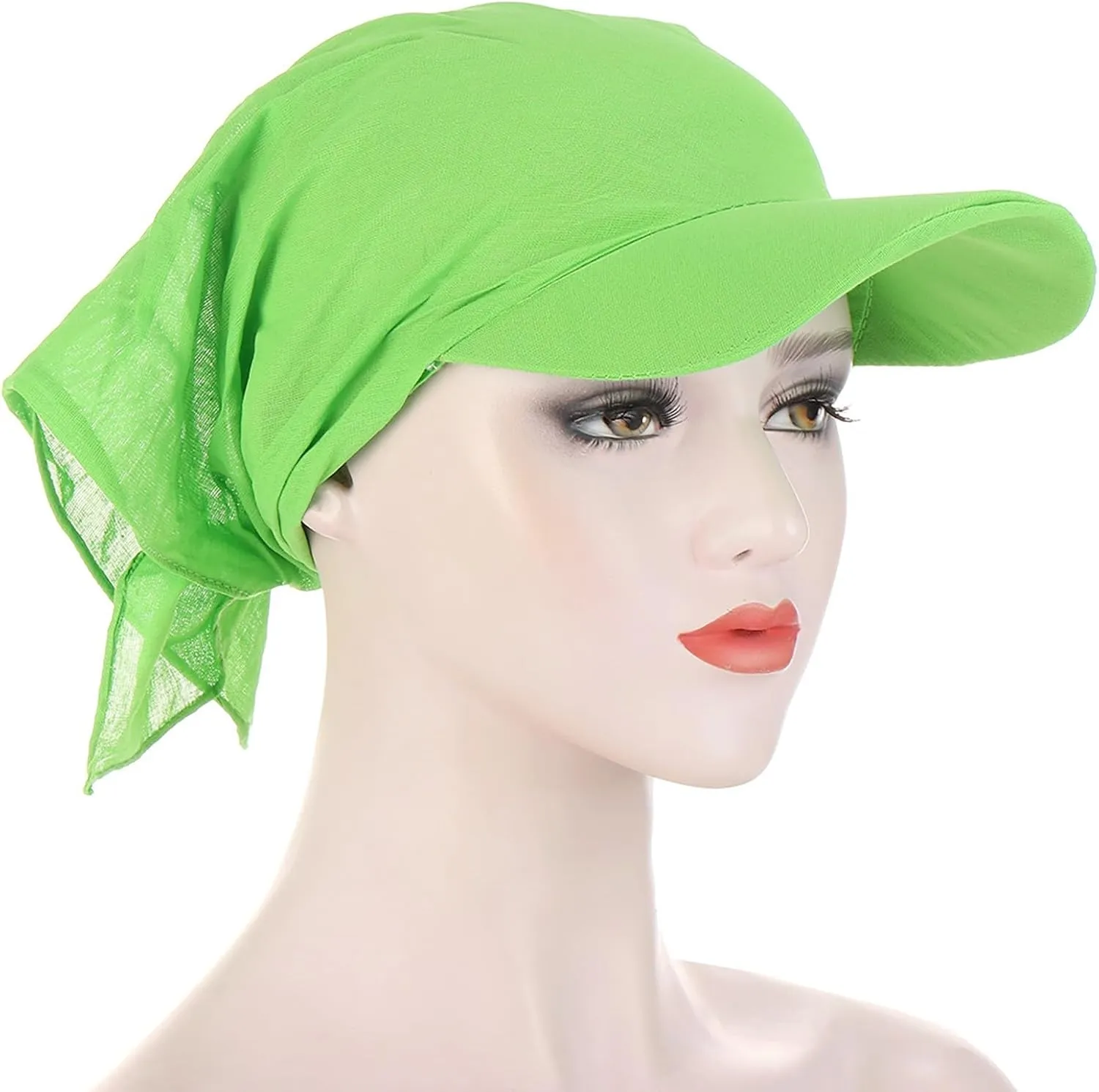Visor Hats for Women UPF 50  UV Sun Protective Packable Chemo Cancer Head Scarf Hat Wide Brim Golf Tennis Sun Visors Cap