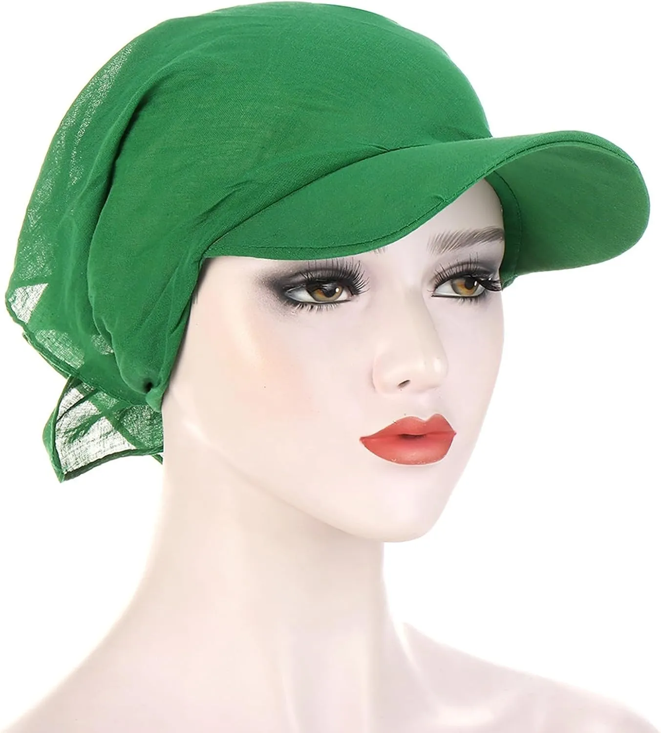 Visor Hats for Women UPF 50  UV Sun Protective Packable Chemo Cancer Head Scarf Hat Wide Brim Golf Tennis Sun Visors Cap