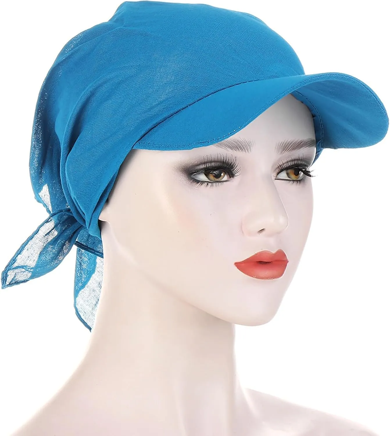 Visor Hats for Women UPF 50  UV Sun Protective Packable Chemo Cancer Head Scarf Hat Wide Brim Golf Tennis Sun Visors Cap