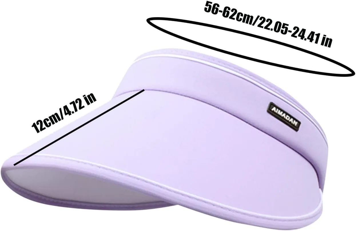Visors for Women Sun Visor Adjustable Large Brim Summer Beach Caps Summer Beach Hats for Women Baseball Cap