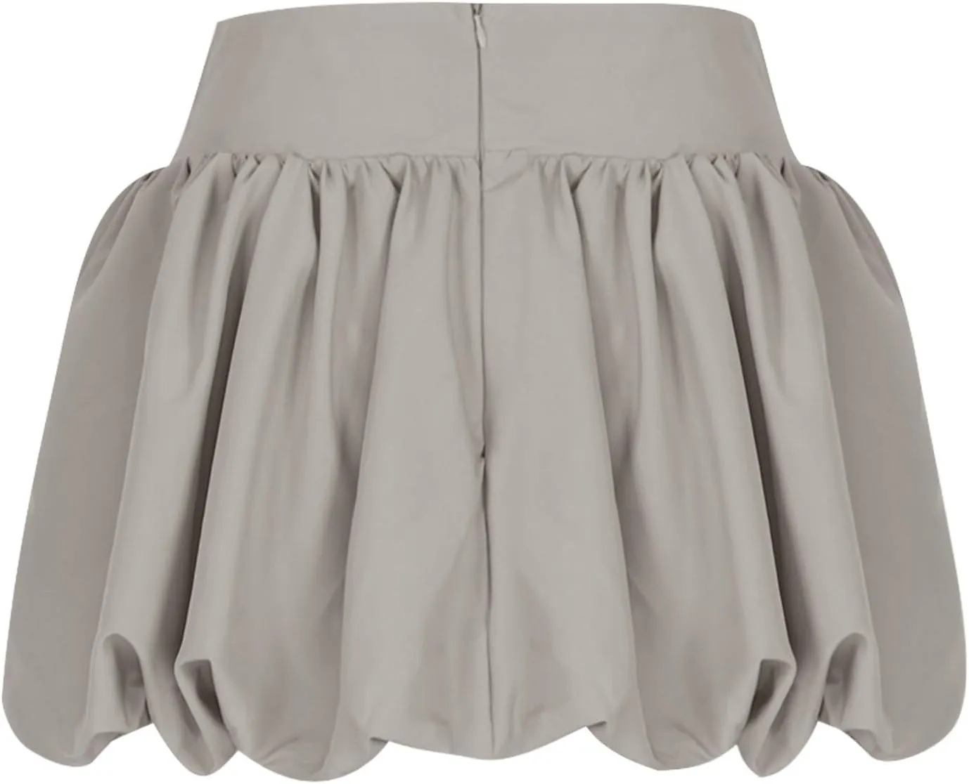 Women Bubble Mini Skirt High Waist Pleated Tutu Skirts Fashion Y2K Clothes Solid Color A-Line Flared Short Skirts