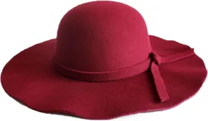 Women Wide Brimmed Dome Hat,Foldable Retro Floppy Fedora Hat,Panama Felt Bowler Sun Cap Vintage Bow Fedora Hats
