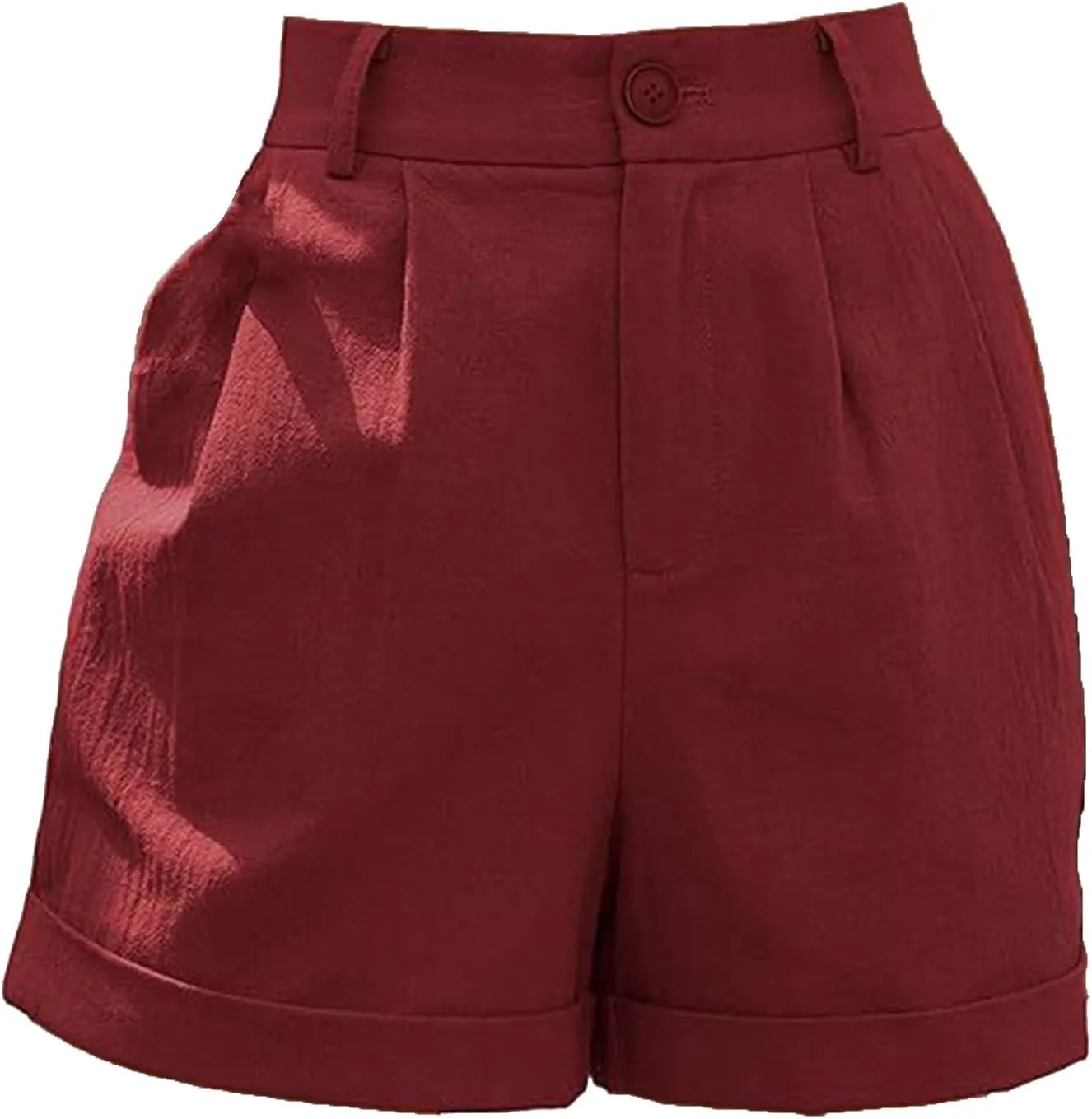 Womens Business Office Suit Shorts High Waisted Straight Solid Formal Work Pants Summer Lightweight Casual Capris with Pocket