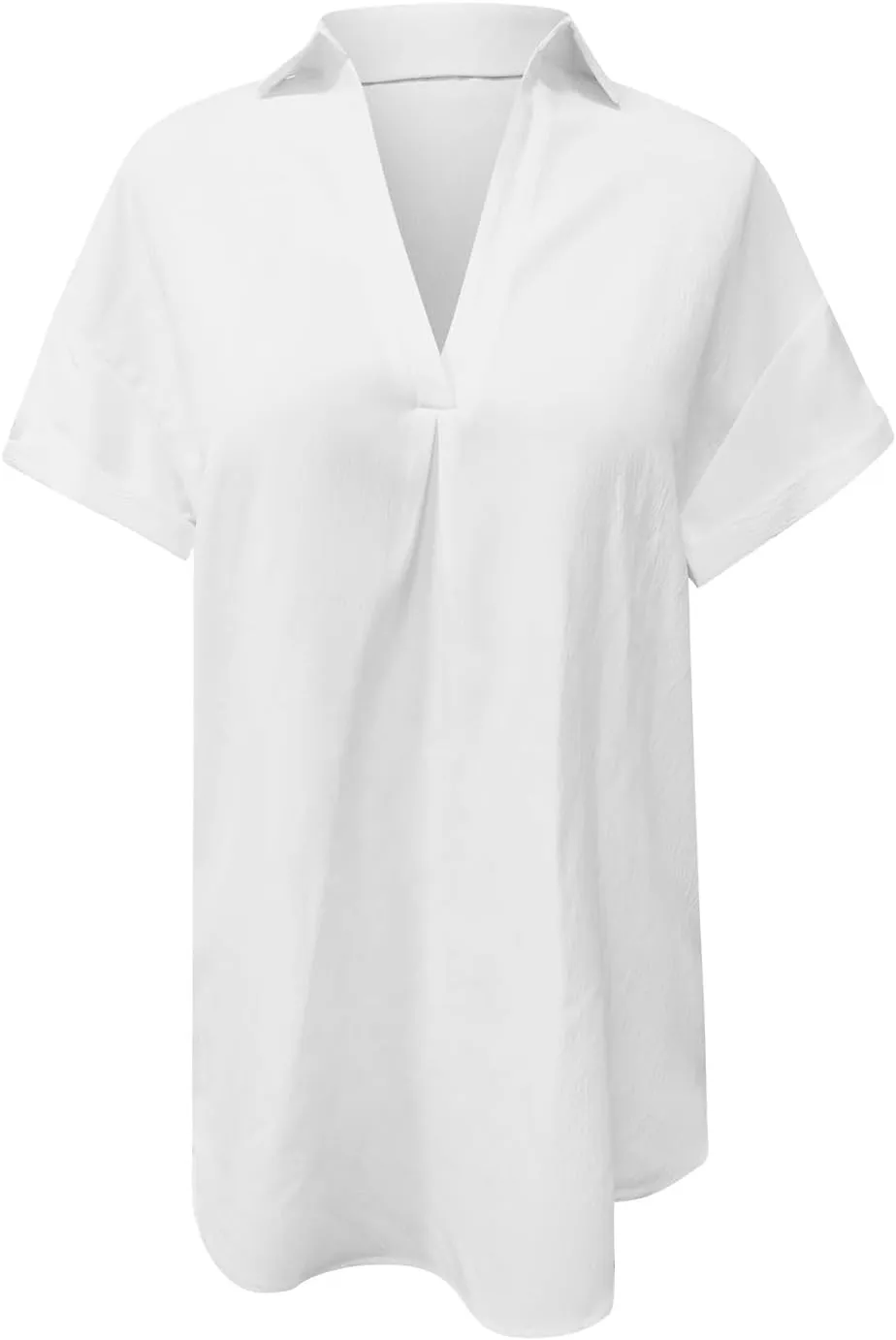 Women's Casual Shift Dresses Summer V Neck Short Sleeve Side Cut Out Mini Dress Fashion Beach Coverups for Women 2025