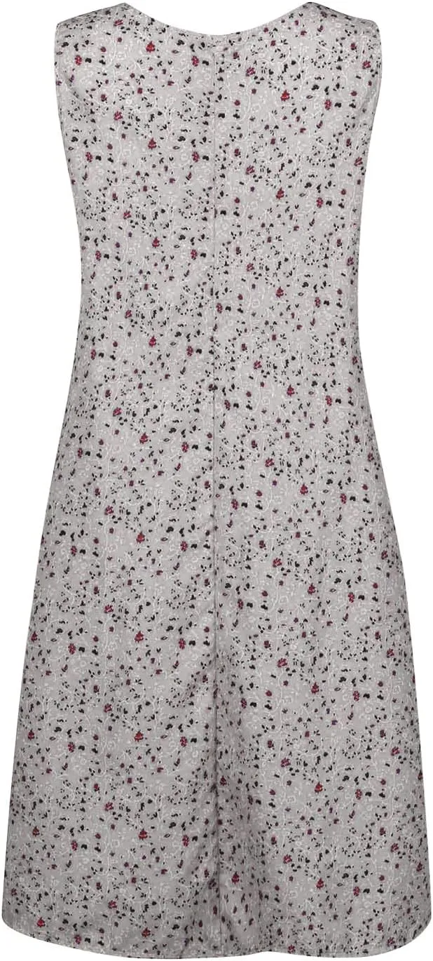 Womens Dresses Summer Sundresses 2025 Dresses Casual Sleeveless Tank Top Dress Ruffle Dress Floral Dress with Pockets