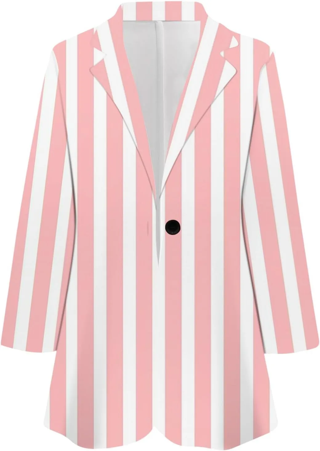 Women's Formal Trendy Long Sleeve Lightweight Blazer Jacket Plus Size,M-5XL